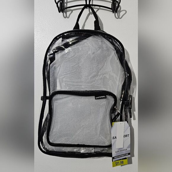 Other - Eastsport clear backpack black NWT